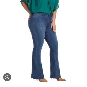 Melissa McCarthy Seven7 Size 14W Front Pocket Jean Apollo Wash GUC